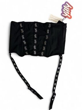 YITTY Black Branded Strap Bustier Face Mask